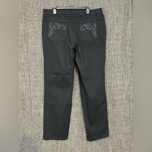 Gloria Vanderbilt Amanda Cut Jeans, black, size 16W